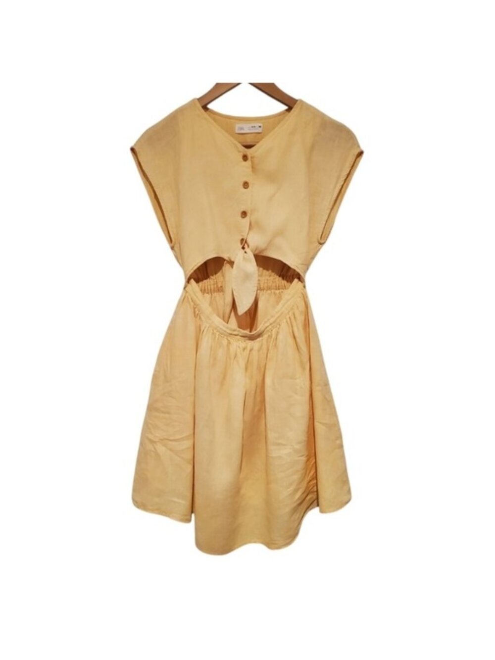 Zara Linen Cut-Out Sundress Size 13-14